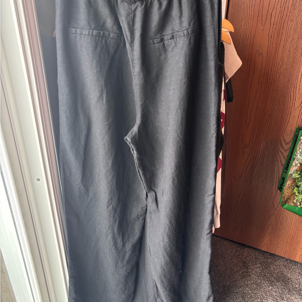 H&M Black Linen Trousers - Picture 3 of 5